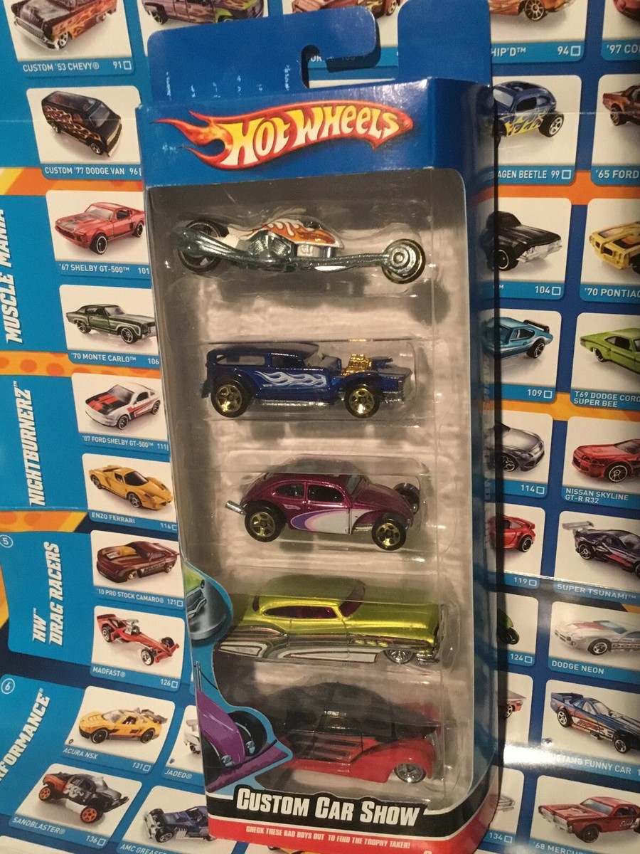 希少 ホットウィール Custom Car Show 2005 Oct set Hot Wheels 5 Pack Box CUSTOM CAR SHOW unopened New 2010 | eBay