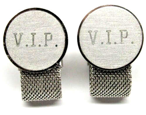 Vintage Anson Cufflinks Wrap Around V I P Very Important Person Mens Formal Wear