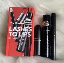 MAC 3-Pc. Lashes To Lips Superstar Set RED ($57 Value) BRAND NEW in BOX FreeShip