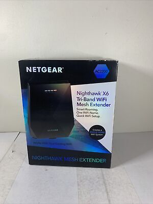 Netgear EX7700-100NAS Nighthawk X6 AC2200 Tri Band WiFi Mesh Extender Black  606449136159 | eBay