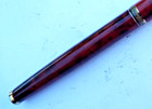 PARKER 35 THUYA BROW LACQUER FOUNTAIN PEN CHINESE CHARACTERS 18K GOLD NIB FRANCE — photo 7