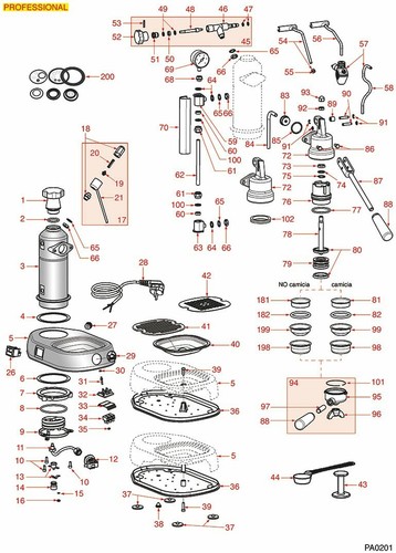 La Pavoni Europiccola/ProSight arandelas de carcasa de vidrio pre/post milenio - Imagen 3 de 3