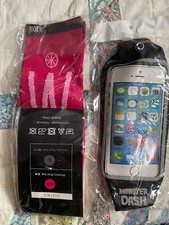 Sport Armband Gym Running Jogging Case Holder & 1 pr runner compression socks