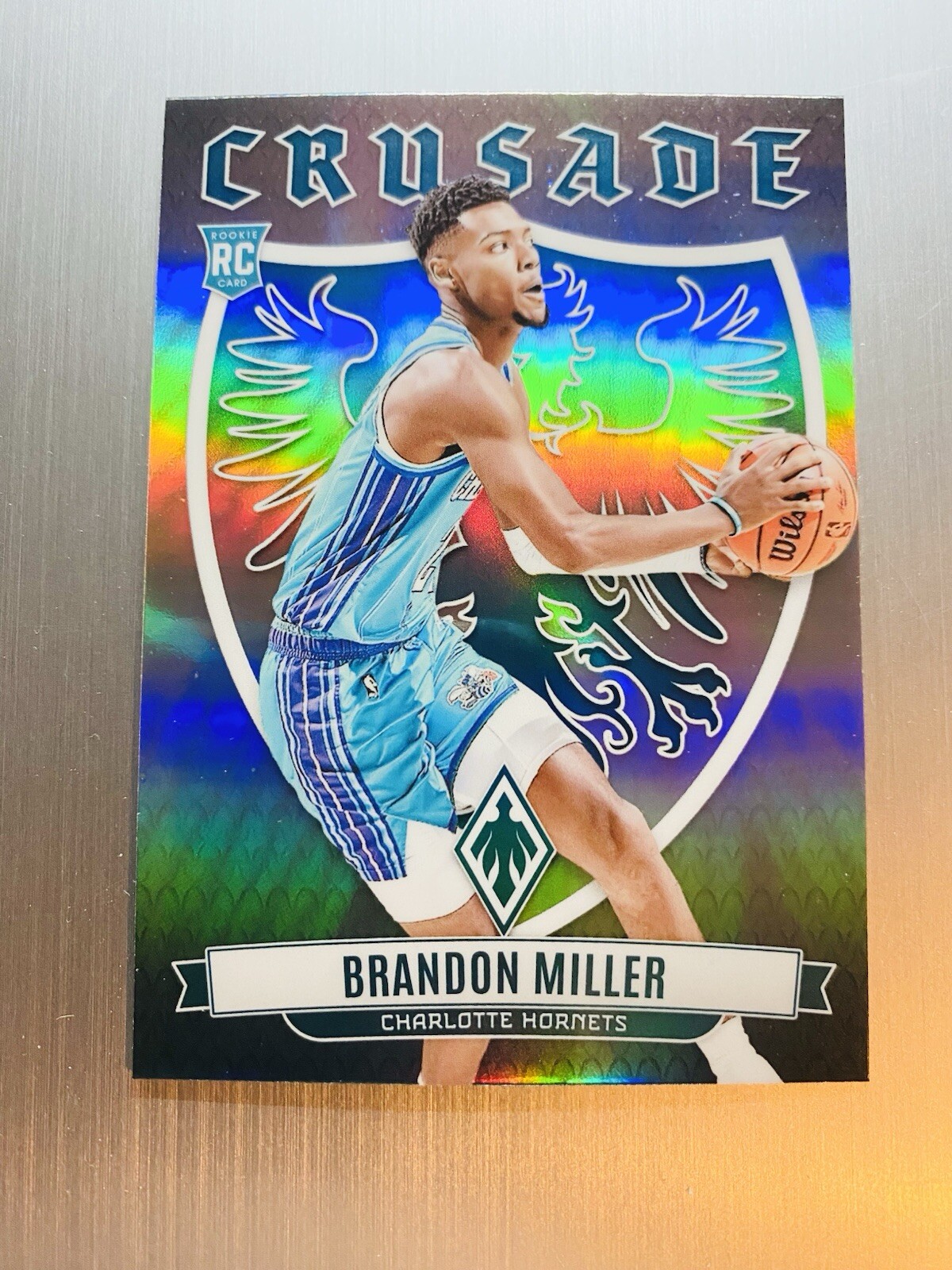 Brandon Miller 2023-24 Panini Phoenix Rookie Crusade #18 Charlotte Hornets Rc