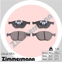 Zimmermann 23440.175.1 Bremsbelagsatz, Scheibenbremse FüR Ford