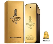 BNIB Paco Rabanne 1 Million Eau de Toilette Spray 3.4 oz. Men's Cologne