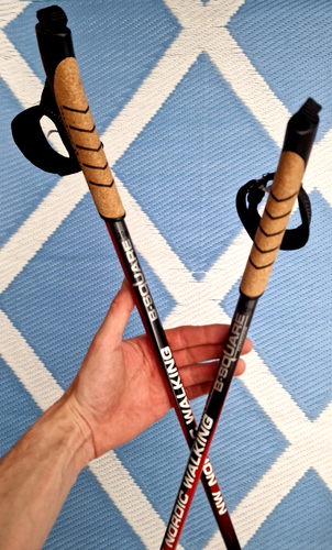 NW Nordic Walking ' B Square Outdoor 120cm ' Carbon Poles Sticks Cork Grips VGC - Picture 14 of 14