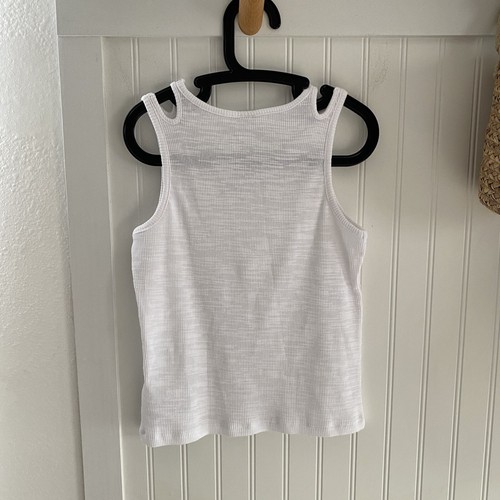 Old Navy Girls White Tank & Pink Daisy Linen Blend Shorts Set XL (14-16) - Picture 6 of 11