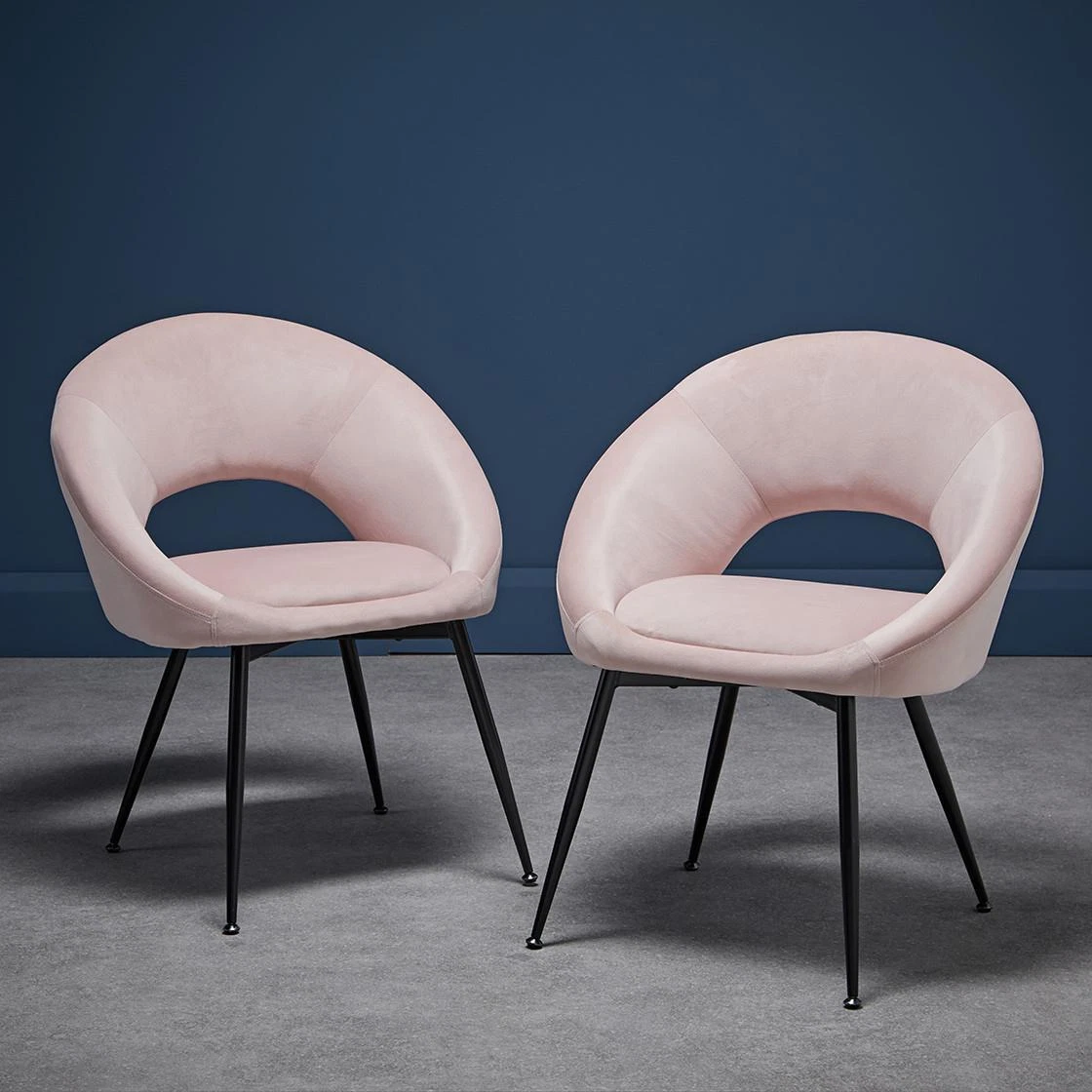 Round back upholstered dining chair deals