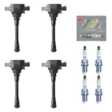 New Set of 4 Ignition Coil & NGK Spark Plug for 2018-2021 Nissan Kicks/ Versa