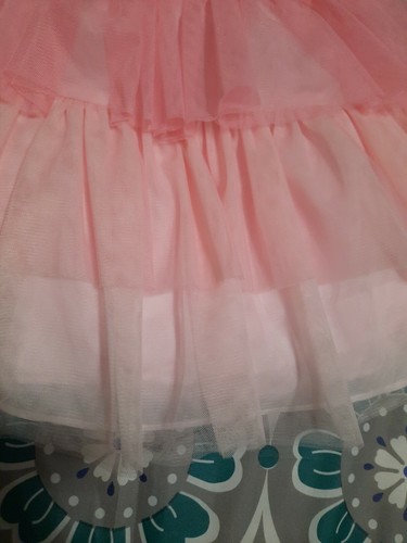 Bonnie Jean Pink Rosette Flower Girls Sleeveless Ruffle Dress Sz 2T Wedding NEW - Picture 7 of 8