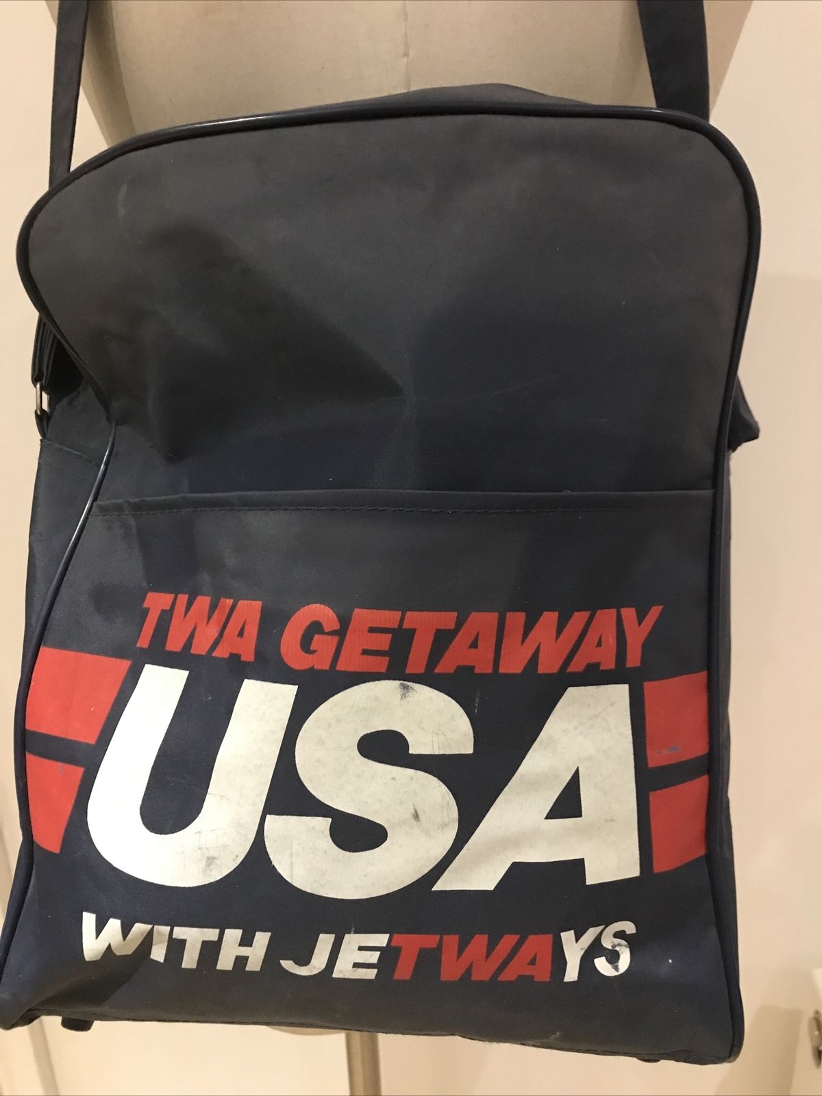 TWA Flight Bag Travellers Jetways Vintage Shoulder Bag 2