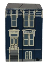 VINTAGE Cat's Meow Painted Ladies Series Lady Iris Building Collectible 1990