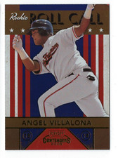 2008 Playoff Contenders Rookie Roll Call Black 1104/1500 Angel Villalona #5 NM