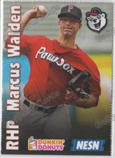 2017 Pawtucket Red Sox Dunkin Donuts SGA Marcus Walden RC Rookie Boston