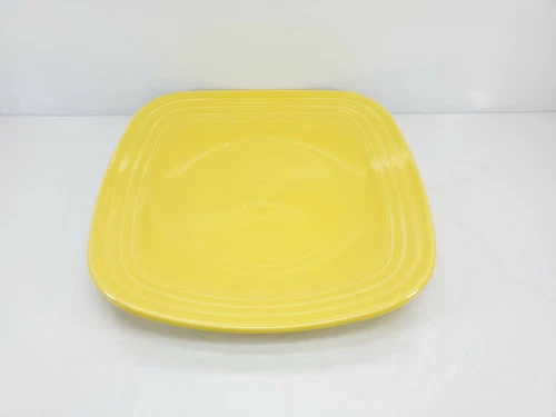 DINNER PLATE "square" sunflower yellow FIESTA 10.75" NEW