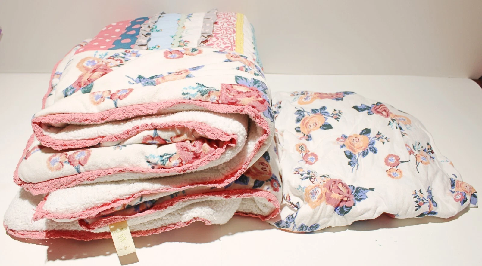 Matilda Jane Baby Crib Toddler Blanket w/Matching Fitted Sheet *STAINED