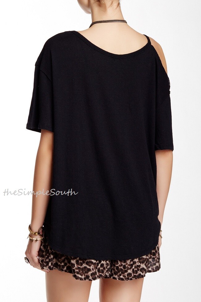 $68 New FREE PEOPLE AFTER PARTY Black Linen Blend Raw Hem ...