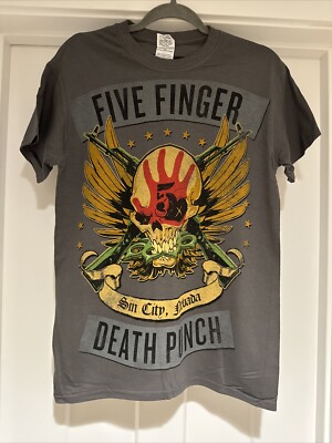 Five Finger Death Punch Double Sided Supplies & Rations Tour T Shirt Size Small