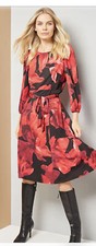 KASPER DRESS/NEW WITH TAG/RETAIL 129/SIZE MEDIUM /LENGTH 39'/RED MULTI /STRETCH