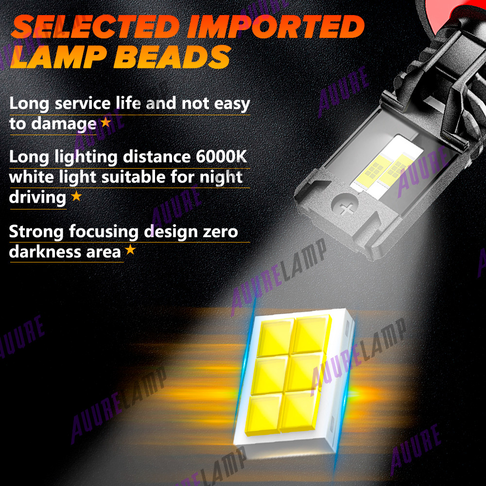 For Ford Explorer Sport Trac 2007-2010 6000K 9008 LED Headlight Hi/Lo Beam Bulbs