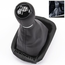 pour SEAT LEON 1 1M1 TOLEDO 2 CUIR POMMEAU LEVIER DE VITESSE 5 VITESSES SOUFFLET