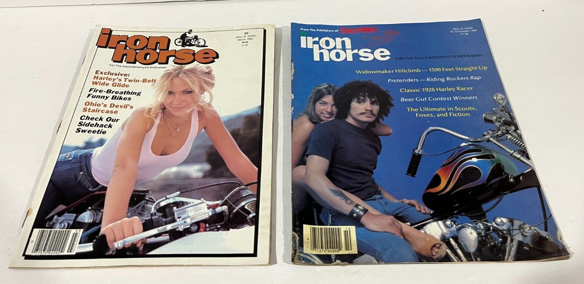 Vintage Iron Horse Magazine 1980 1983 Lot of 2 Harley