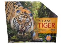 Madd Capp I Am Tiger Animal Shaped Jigsaw Puzzle 1000 Piece Poster Size Ages 12+
