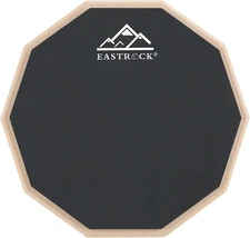EASTROCK Practice Drum Pad, 8 Inches Double Sided Silent Drum Pad, Silicone Dumb