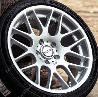 19 Zoll Silber DTM Alufelgen passend für BMW 3er E36 E46 E90 E91 E92 E93 - 8+9