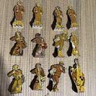 12 pc Marx Metal Toy Soldier Tin Litho Vintage Old Military Toys