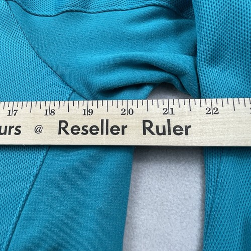 Adidas Outdoor Womens Running Track Jacket L Turquoise Blue Climawarm Fleece - Picture 13 of 24