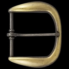 Vintage Style D Shape Belt Buckle Replacement Antique Brass Tone Pin Buckle USA