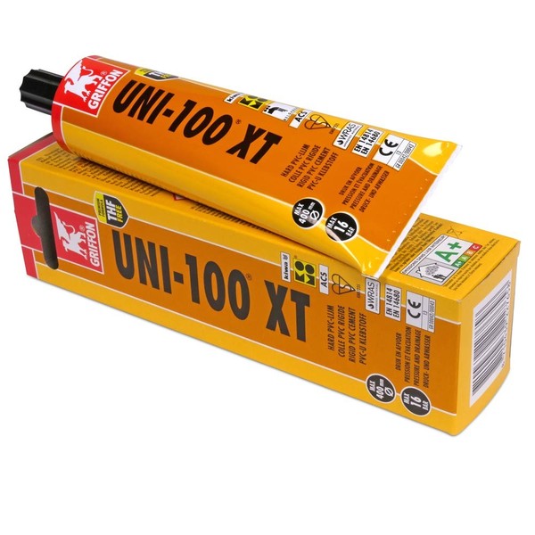 Griffon Kleber Uni 100 Xt Tube 125 Ml Thf Frei Thixotrop Pool Schwimmbad Becken-image