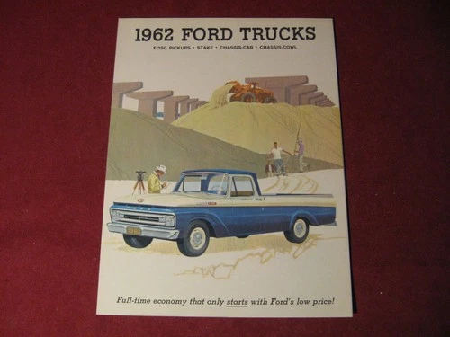 1962 Ford Pickup Truck Sales Brochure Booklet Catalog Old Original
