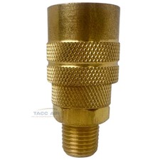 Industrial M style Air Compressor Quick Connect Coupler 1/4" NPT Male Brass