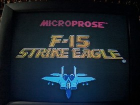 F-15 Strike Eagle Nintendo Entertainment System NES Cleaned Tested