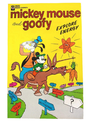 Mickey Mouse & Goofy Explore Energy #1 (1976) Walt Disney Comic VF+