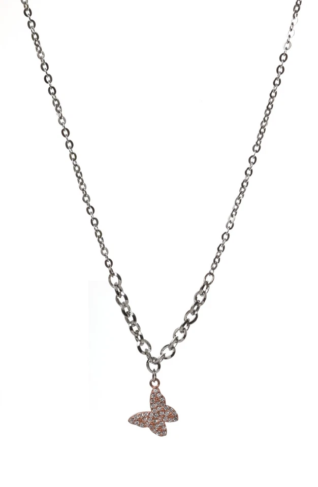 Nomination Collana Op In Acciaio, Argento 925 E Cz Farfalla - Immagine 2 di 4