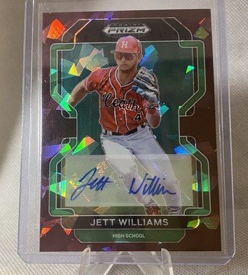 Jett Williams 2022 Panini Prizm Draft Picks Burgundy #/10  Rookie Auto