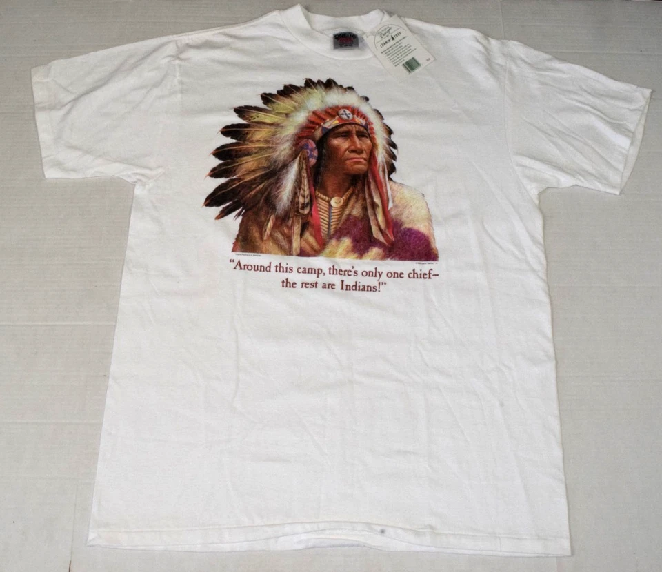 Camiseta De Colección Leanin Tree Talla XL 1992 Only One Chief Oneita Hecha en EE. UU. NUEVA CON ETIQUETAS Foto 2 de 4