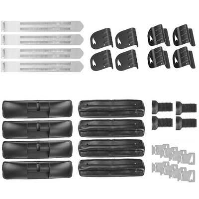 Roof Rack Replacement Kit 8Pcs Hooks 4 Braces 4 Brackets 4 Pads 8 Sheets