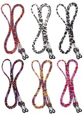 BILIONE 6 Pcs Eyeglass Strap, Premium Glasses Holder Medium size, Dark Red