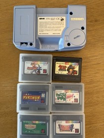 Neo Geo Pocket Color Console Platinum Blue Video Game SNK Tested & Works