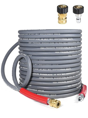#ad #ad 3 8″ Pressure Washer Hose 50 FT — 4500 PSI Steel Braided Non Marking $82.07