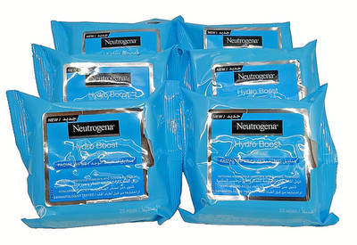 Neutrogena Hydro Boost Facial Wipes 12 PACK-BULK DEAL AMAZING PRICE!!!!!