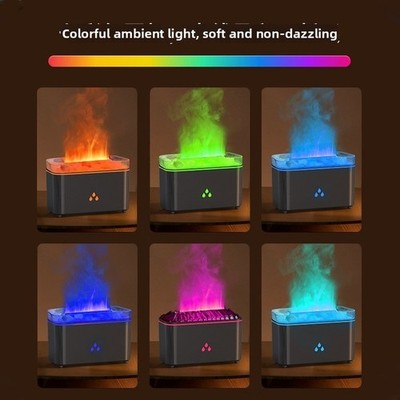 Flüsterleiser Aromatherapie Diffusor mit weichem LED Stimmungslicht und Salzste