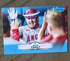 Mike Trout 2025 Topps Stadium Club Light Blue Mega Box Exclusive 