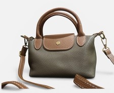 Made In italy - NEW All Leather Crossbody bag With Zipper and Flap