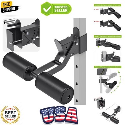 Nordic Hamstring Curl Squat Rack Attachment for Power Rack with 5/8'' or 1'' Ho...